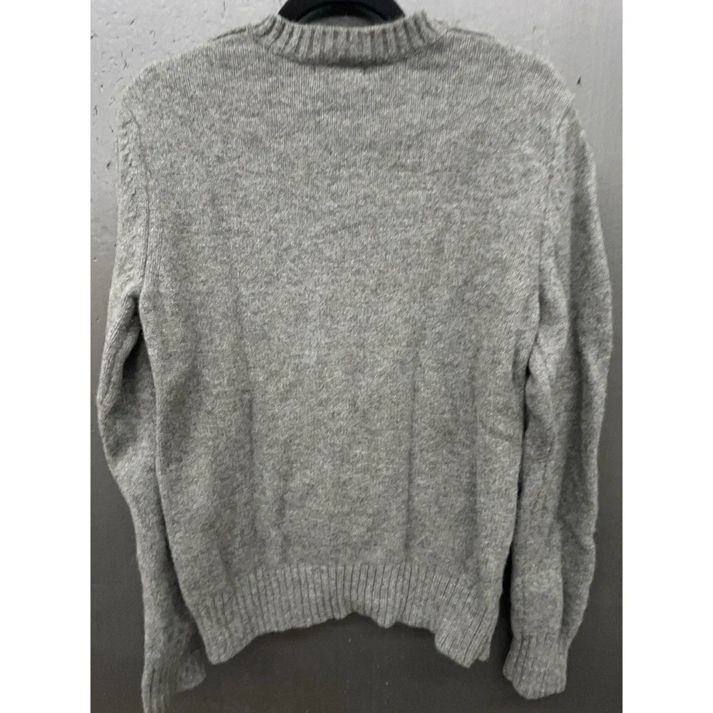 Banana Republic Wool Sweater Men S Gray Argyle V Neck Pullover Preppy Academia